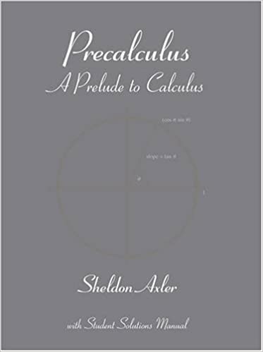 Precalculus : A Prelude to Calculus