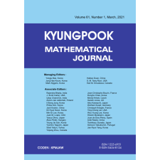 Kyungpook Mathematical Journal  Volume 61