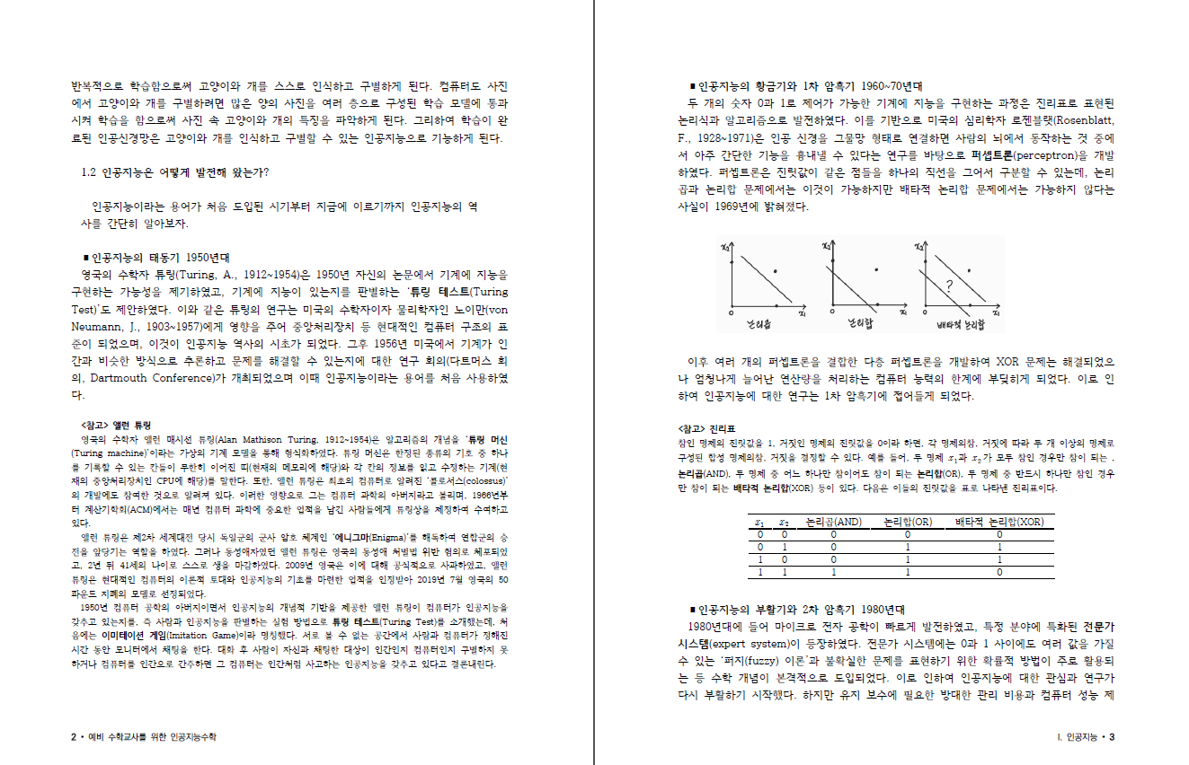 예비 수학교사를 위한 인공지능수학