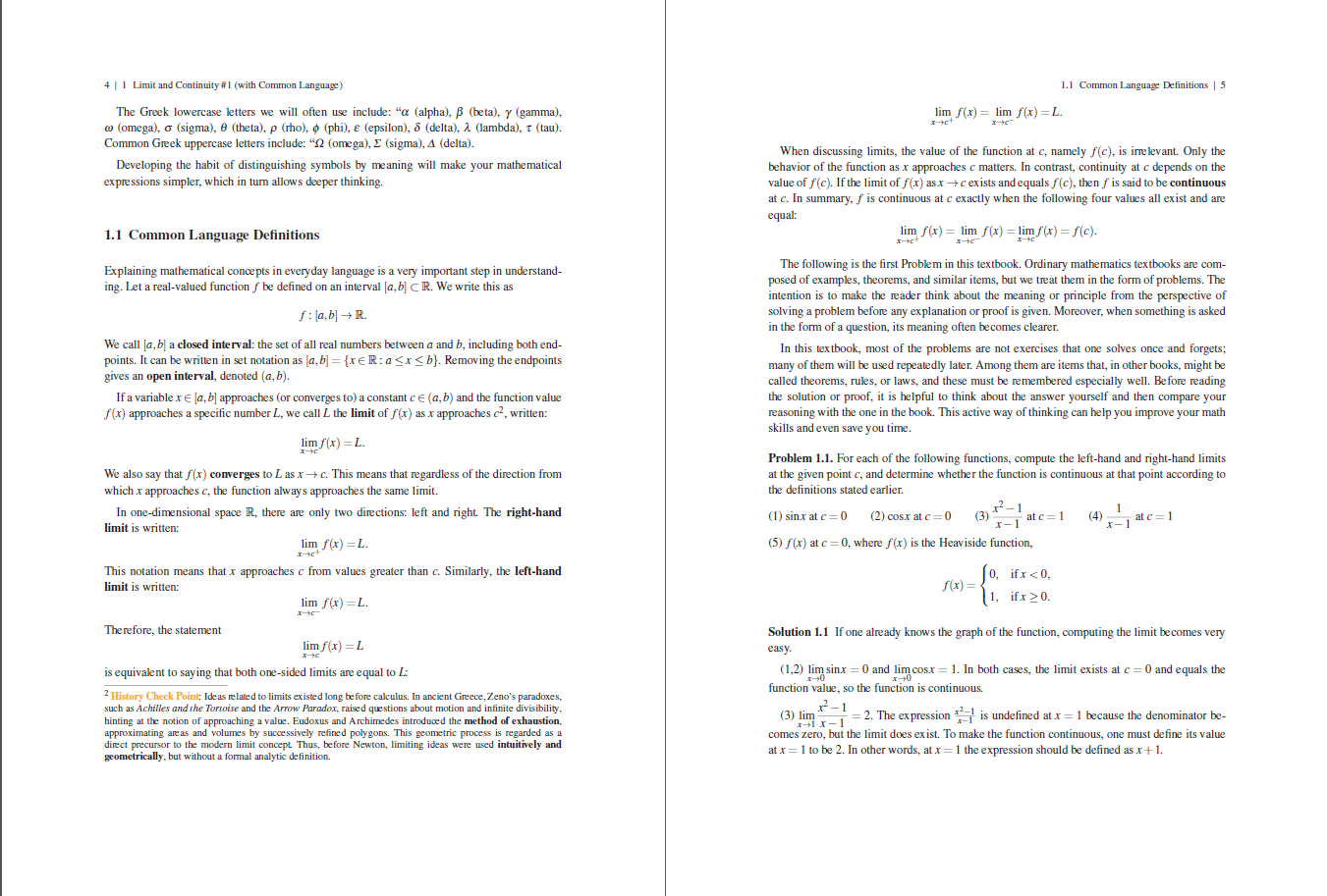 Single Variable Calculus